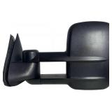 Driver Left Side Door Towing Mirror Power and Heated with Signal Light on Glass Textured Back Cover For Chevy Silverado Sierra 1500 2500 3500HD from 2003 to 2006