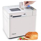 2LB Bread Maker with Yeast & Nut Dispenser, 21-in-1 Programmable Compact Bread Machine 3 Loaf Sizes 3 Crust Colors