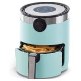 Dash AirCrisp Pro Digital Air Fryer - Adjustable Temperature Control - Auto Shut-Off Feature & Multiple Presets - Removable Crisper Basket - 3 Quarts - Aqua