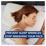 The Best Anti Wrinkle Side Sleeper Pillow, Anti Aging Beauty Pillow, Prevent and Stop Sleep Wrinkles, Additional Satin Case Included, 100 Night Sleep Trial, CertiPUR-US