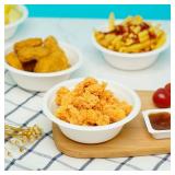 1000 Count 12 oz Paper Bowls, Disposable Compostable Bowls Bulk, Heavy Duty Biodegradable Bagasse Bowl for Snacks, Soup, and Salads, White