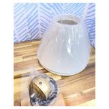 Retails for $130! 2-Light Gold Modern Linear Chandelier, 55 Inch Farmhouse Kitchen Island Lighting with White Fabric Shades, Dining Room Light Fixtures for Living Room Bedroom, Height Adjustable