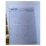 Function Home Trash Can Cabinet, 13 Gallon Kitchen Garbage Can, Wooden Recycling Trash Bin, Freestanding Dog Proof Trash Can, Farmhouse Trash Cabinet with Lid for Home Kitchen Bedroom, Blue