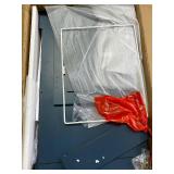 Function Home Trash Can Cabinet, 13 Gallon Kitchen Garbage Can, Wooden Recycling Trash Bin, Freestanding Dog Proof Trash Can, Farmhouse Trash Cabinet with Lid for Home Kitchen Bedroom, Blue