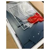 Function Home Trash Can Cabinet, 13 Gallon Kitchen Garbage Can, Wooden Recycling Trash Bin, Freestanding Dog Proof Trash Can, Farmhouse Trash Cabinet with Lid for Home Kitchen Bedroom, Blue