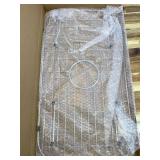 Sink Protector Grid 26-1/16" x 14-1/16",Centered Drain with Corner Radius 3-1/2", Stainless Steel Material(Centered Drain)