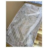 Sink Protector Grid 26-1/16" x 14-1/16",Centered Drain with Corner Radius 3-1/2", Stainless Steel Material(Centered Drain)