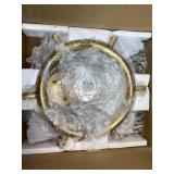 Retails for $160! Macarena Modern Crystal Chandelier Dining Room Light Fixtures Silver Firework,Chrome Large Round Pendant Hanging Lighting for Bedroom Living Room Entryway Closet Bathroom Kitchen