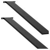 Hidden Island Countertop Support Bracket, 2 Pack Heavy Duty Iron Kitchen Island Support Floating Bracket with Screws for Granite/Wood/Concrete/Quartz Countertops, 36 Inch