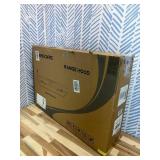 Retails for $111! FIREGAS Under Cabinet Range Hood 30 inch, Ducted/Ductless Convertible Kitchen Hood Over Stove Vent, LED Light, 3 Speed Exhaust Fan, Reusable Aluminum Filters, Push Button, with Charc