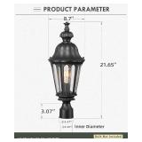 HWH Outdoor Post Lights Lamp Post Light Fixture, 22