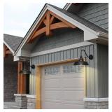 15 Inch Large Outdoor Gooseneck Barn Light, Dusk to Dawn Barn Light Waterproof and Rustproof Exterior Light Fixture for Patio, Porch, Garage, Gooseneck Lighting