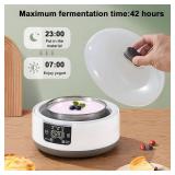 MEDAMOC Yogurt Maker with Temperature Control, Adjustable Time Homemade Probiotic Yogurt Maker Machine
