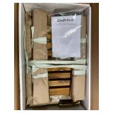 Retails for $130! GREENTEAK Shower Bench, Waterproof Teak Shower Stool, Wooden Stool for Bathroom, Teak Wood Shower Seat Chair for Shower Storage Shelf, 300 Lbs Capacity, Provides Safety (22