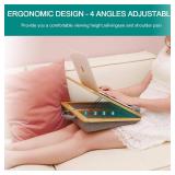 Lap Desk Laptop Desk Tray with Cushion, Laptop Lap Pad Bed Tray Adjustable Angle Portable,for Home Office, Sofa, Bed, Couch and car. Cushioned laptopTable Tray Bamboo