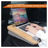 Lap Desk Laptop Desk Tray with Cushion, Laptop Lap Pad Bed Tray Adjustable Angle Portable,for Home Office, Sofa, Bed, Couch and car. Cushioned laptopTable Tray Bamboo