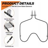 UPGRADED WP308180 W10308477 Oven Bake Element Replacement for Whirlpool Oven Heating Element WP308180 by Beaquicy - Suitable for Kenmore,Whirlpool ovens RF366PXXN2,FEP310EN0,RF365PXYN0,RF327PXVW,etc.