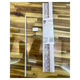 LOTUS & WINDOWARE Cordless Mini Blind, 1" Vinyl Slats, 22" Wide x 48" Long - White, Window Blinds for Home and Office, Interior Door Blinds - Light Filtering