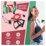 Waist Twister Machine, Adjustable Exercise Twist Board for Women Men, Noiseless Ab Twister for Home Gym Equipment, 330 lbs Capacity with Timer, Reps, Calories with Digital Display