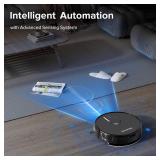 Retails for $110! ROPVACNIC Robot Vacuum Cleaner Robot Vacuum and Mop Combo with 4000Pa Suction, Personalized Cleaning Adjustments, Self-Charging Robotic Vacuum Cleaner, Advanced Obstacle Avoidance