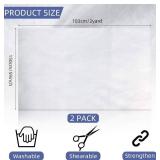 Tatuo 59 Inch Quilt Batting Polyester Batting for Upholstery Bonded Quilting Craft and Wearable Arts(1.5m x 4 Yards x 0.1 Inch)