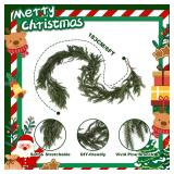 6 Ft Artificial Norfolk Pine Garlands, Realistic Christmas Garland for Mantle, Real Touch Cedar Garland for Table, Stairs, Indoor & Outdoor Decor, Christmas Decorations