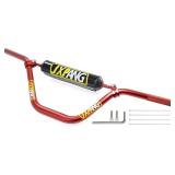 JXPANG High Rise Handlebar Upgraded, Motorcycle Dirt Bike Handlebar 1 1/8" 28mm With Foam Pad, For Pit Bike Handlebar For Motocross ATV Quad Pit Dirt Bike (Red)