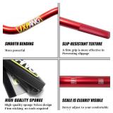 JXPANG High Rise Handlebar Upgraded, Motorcycle Dirt Bike Handlebar 1 1/8" 28mm With Foam Pad, For Pit Bike Handlebar For Motocross ATV Quad Pit Dirt Bike (Red)