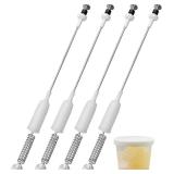 Upgraded 4902FA1665W Washer Suspension Rod Kit Fit for LG Kenmore Washing Machine WT5001CW WT5101HV WT5101HW 79629002010 79629272000 Replace AJK72909308 4902EA1002F, 4Pcs