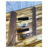 Optish Coat Rack Wall Mount with Shelf, 24 Inch Coat Hanger Walls Mounted, Hat Rack for Walls, Shelf with 5 Coat Hooks, Wall Hanger for Entryway (Brown)