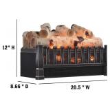 Retails for $110! duraflame 20.5-inch Electric Log Set Heater with Remote Control