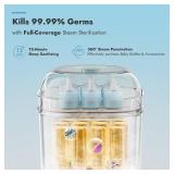 Retails for $120! Papablic Bottle Sterilizer and Dryer Pro Max, 13 Bottles Extra-Large Capacity for Big Family, Electric Steam Bottle Sanitizer for Baby Bottles, Parts & Other Newborn Essentials