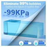 Retails for $117! LET S Resin Upgraded Resin Bubble Remover, Eliminate 99% Bubble in 5-9 Minutes, 99Kpa with Digital Display Bigger Capacity, Auto Vent, Timer for Epoxy Resin Casting, Resin Art Crafts