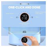 Retails for $117! LET S Resin Upgraded Resin Bubble Remover, Eliminate 99% Bubble in 5-9 Minutes, 99Kpa with Digital Display Bigger Capacity, Auto Vent, Timer for Epoxy Resin Casting, Resin Art Crafts