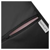 Saloniture Jumbo Round Massage Table Bolster Pillow Pad - 26 x 9 Inch - Black