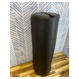 Saloniture Jumbo Round Massage Table Bolster Pillow Pad - 26 x 9 Inch - Black