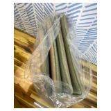 Sweet Home Collection Chair Cushion Memory Foam Pads Tufted Slip Non Skid Rubber Back U-Shaped 17" x 16" Seat Cover, 4 Count (Pack of 1), Army Green