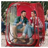 Retails for $120! WeatherPod The Original Shark Tank MyPod 1-2 Person Pop-Up Pod - Stay Warm, Dry, and Out of The Sun - Weather Pod for Sports, Rain, or Wind