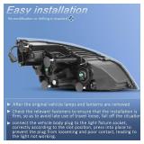 Retails for $166! Right Halogen Headlights Fit for Freightliner Cascadia 2018-2024,Replacement Headlamp DOT and SAE Approved