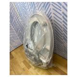 Brondell Bidet Toilet Seat Non-Electric Swash Seat, Fits Round Toilets, White Dual Nozzle System, Ambient Water Temperature Bidet with Easy Installation