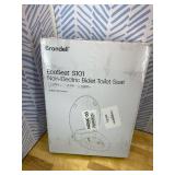 Brondell Bidet Toilet Seat Non-Electric Swash Seat, Fits Round Toilets, White Dual Nozzle System, Ambient Water Temperature Bidet with Easy Installation