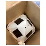 Gama Sonic Baytown II Bulb White Outdoor Solar Light, Single Post Light with 3 Mounting Options, 3in. Fitter for Lamp Posts, Flat Mount for Column and Wall Mount, Resin (105B233)