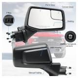 Retails for $130! Convitex Passenger Right Side Door Mirror for 2019-2024 Chevy Silverado 1500, with Heated Power and Convex Blind Spot Glass Temperature Sensor Manual Folding, Replace#GM1321583(7 Pin