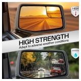 Retails for $130! Convitex Passenger Right Side Door Mirror for 2019-2024 Chevy Silverado 1500, with Heated Power and Convex Blind Spot Glass Temperature Sensor Manual Folding, Replace#GM1321583(7 Pin