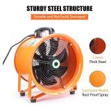 Retails for $101! 8-Inch High-Velocity Portable Utility Blower Fan, Industrial Exhaust Fan with 16.4ft Flexible Duct Hose, 3150 RPM Low-Noise Ventilator for Basements, Workshops, Warehouses, and Confi