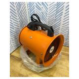 Retails for $101! 8-Inch High-Velocity Portable Utility Blower Fan, Industrial Exhaust Fan with 16.4ft Flexible Duct Hose, 3150 RPM Low-Noise Ventilator for Basements, Workshops, Warehouses, and Confi
