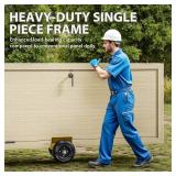 DAILYLIFE Panel Dolly - Door Dolly 700 Lbs Load Capacity, Heavy Duty Drywall Cart with 8" Wheels, Steel Mover for Wood, Plywood, Door, Fence, Sheetrock