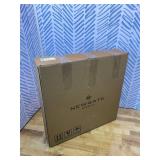 Retails for $180! NEWGATE Mr Edwards Wall Clock | Large mid Century Inspired Modern Classic Clock | 17.5 inch | Deep Metal case in Gray | Classic Style for Kitchen, Living Room or Office