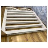 Pet Gate - 3-Panel Indoor Foldable Dog Fence for Stairs, Hallways, or Doorways - 55x24-Inch Retractable Freestanding Dog Gates by PETMAKER (White)