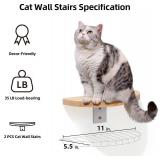 FUKUMARU Cat Wall Furniture Set, Transparent Capsule Kitten Walls Shelves with 2 PCS Pedals - Premium Kitty Bed for Sleeping, Playing, Climbing, and Lounging - Easily Holds Up to 35 Lbs